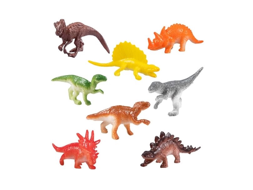 Små dinosaurer 8 stk | Skola & Hobby - Festdekorera | GameStuff