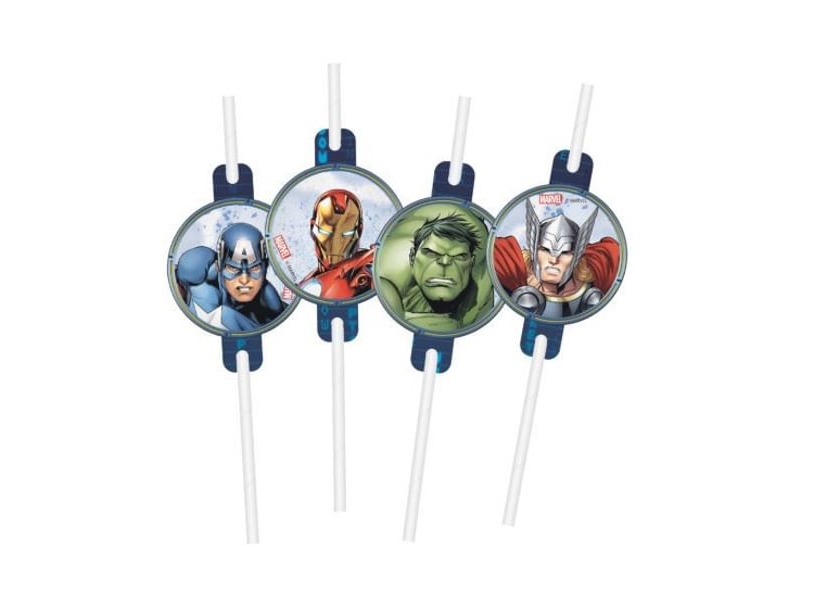 Avengers Infinity Stones Papierstrohhalme