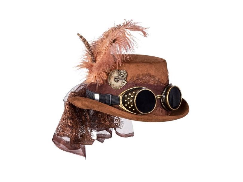 Steampunk Hat Med Briller
