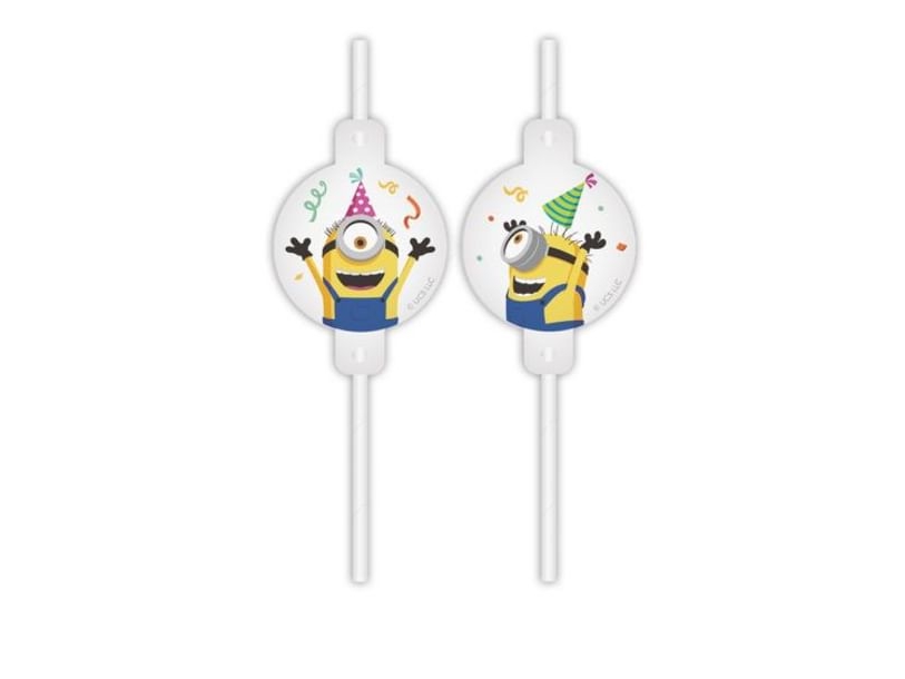 Minions Papierstrohhalme