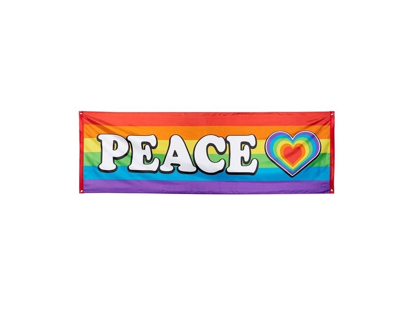 Regnbåge Peace-banner | Belysning - Annan belysning - Ljusslingor | GameStuff