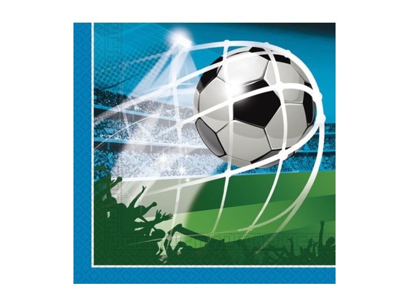 Procos Fußballparty Zweilagige Papierservietten (93747)