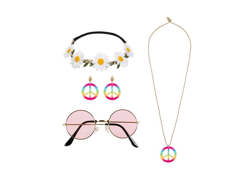 Hippie-Kostüm-Set