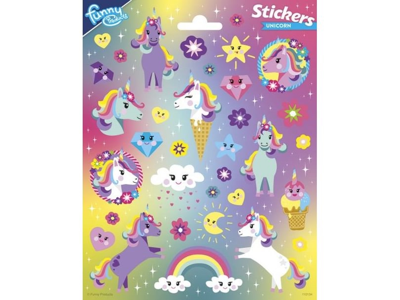 Enhjørning Stickers