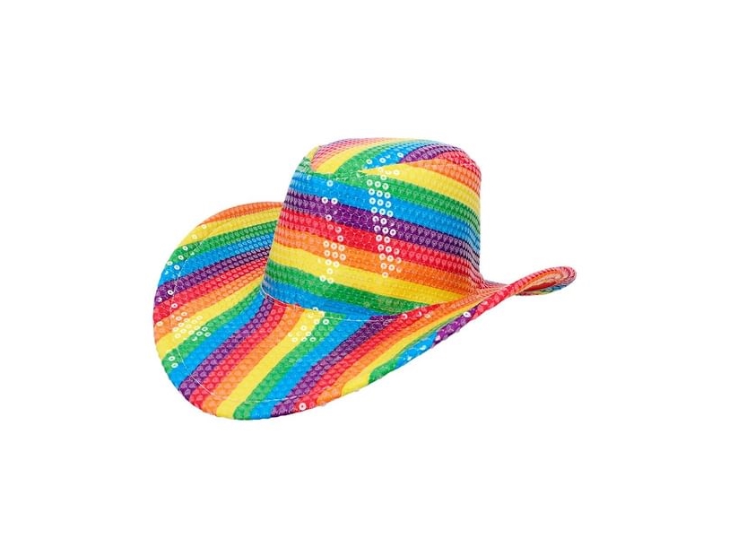 Regnbue Paillet Cowboyhat