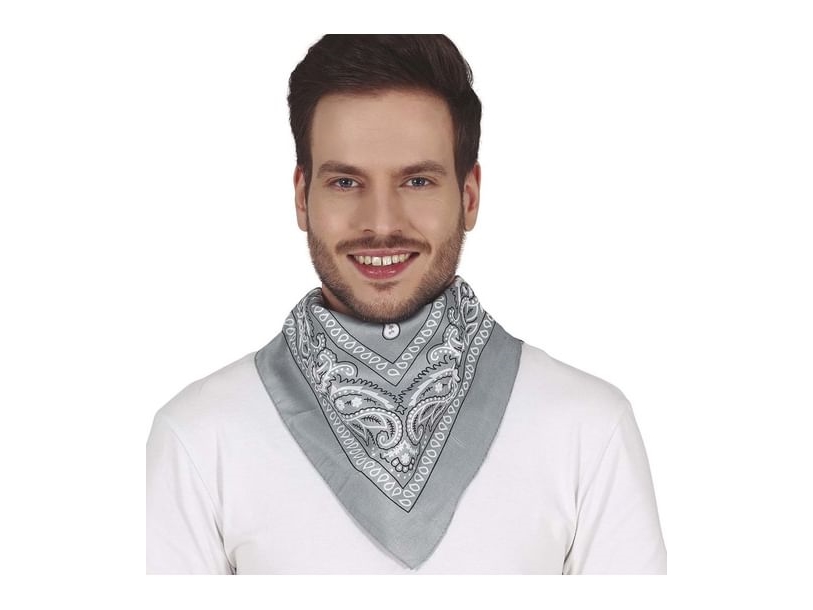 Graues Bandana