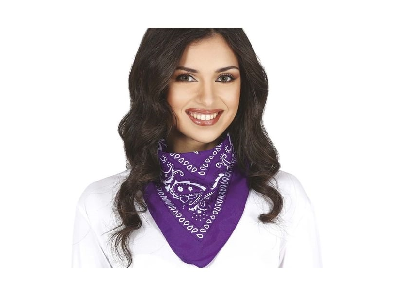 Lila bandana | Leksaker - Rollek - Kostym tillbehör | GameStuff