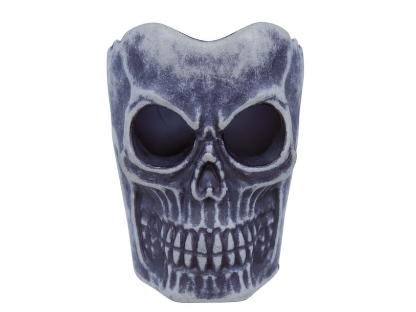 Totenkopf-Kerzenhalter Mit Led-Licht