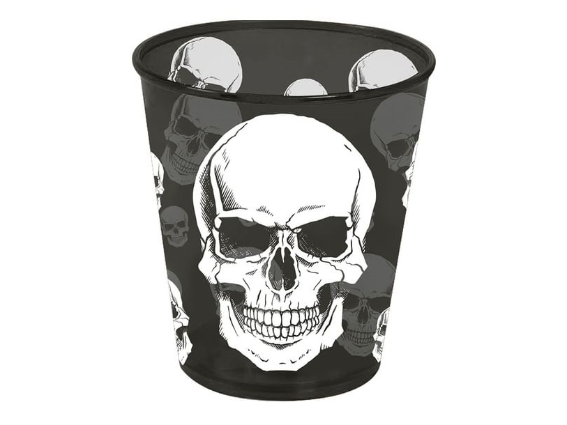 Totenkopf Glas, Kunststoff