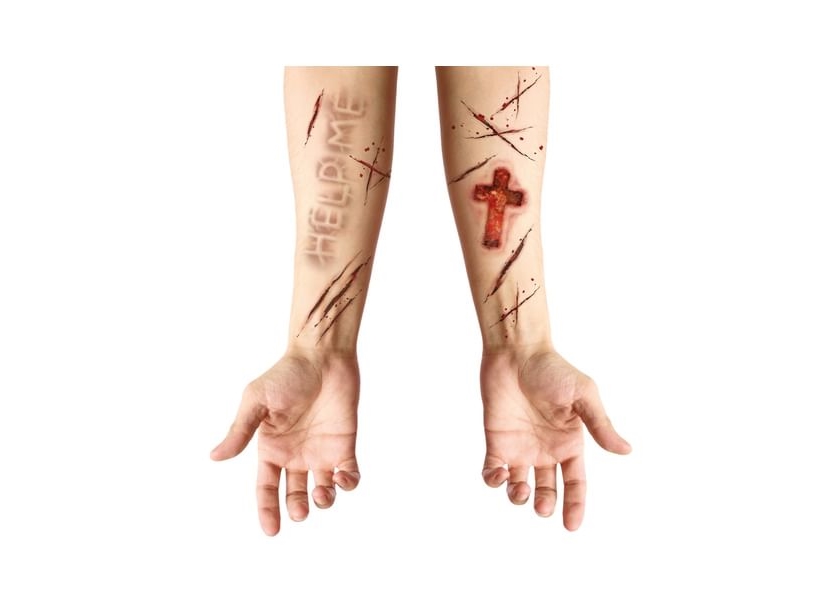 Besatt ärrtatuering | Leksaker - Rollek - Kostym tillbehör | GameStuff