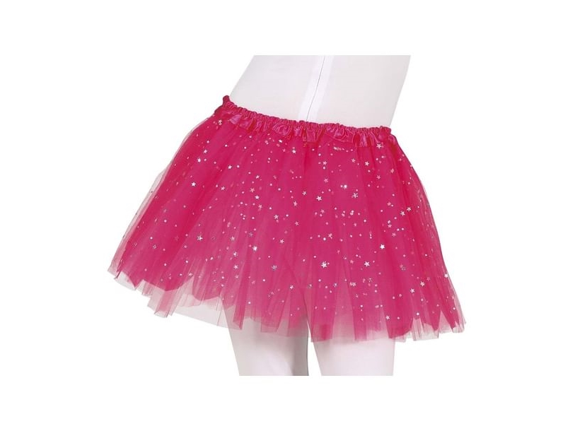 Fuchsia Tüllrock Mit Sternen, Kinder