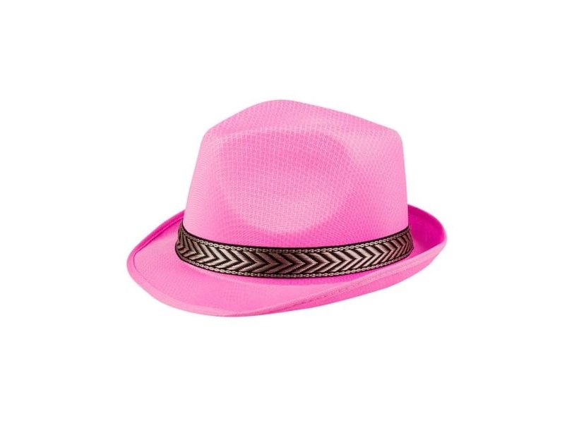 Pink Funky Fedora Hat