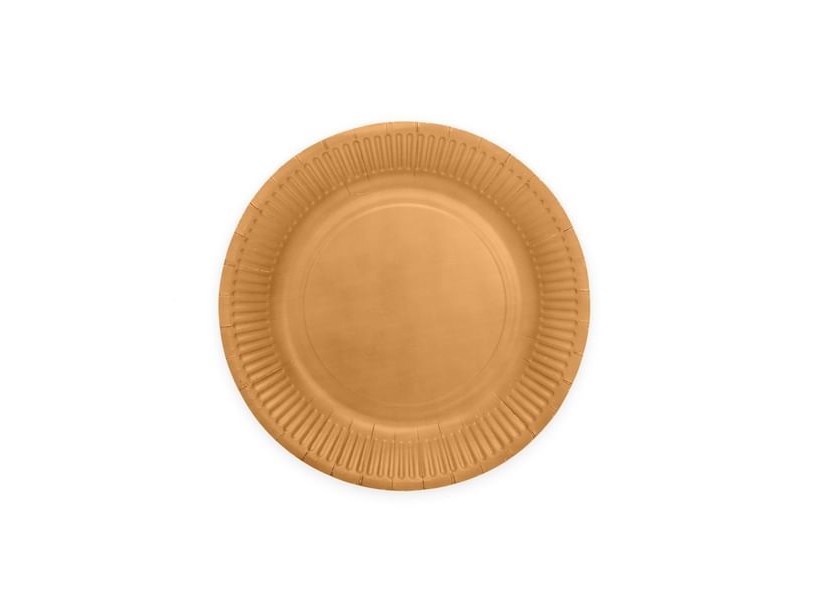 Gold Pappteller, 18Cm, 8 Stück