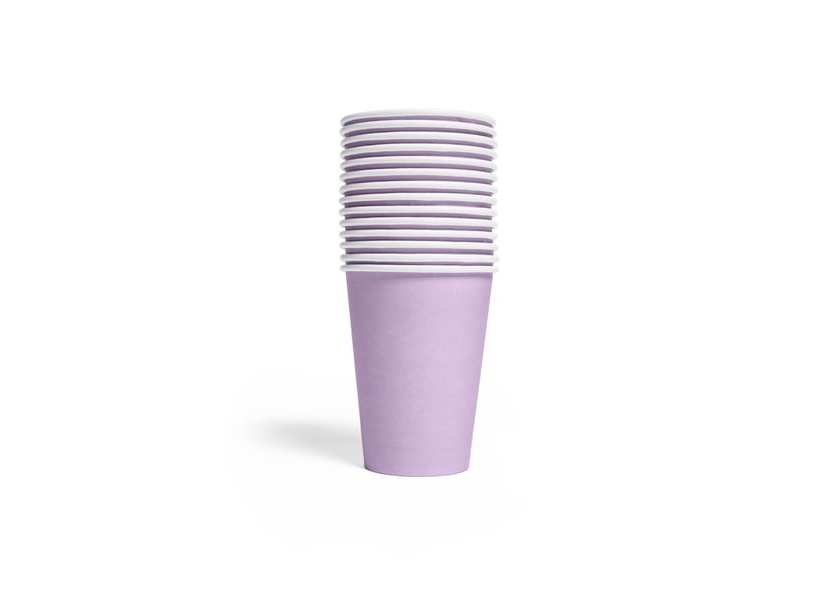 Lavendel-Pappbecher, 14 Stück