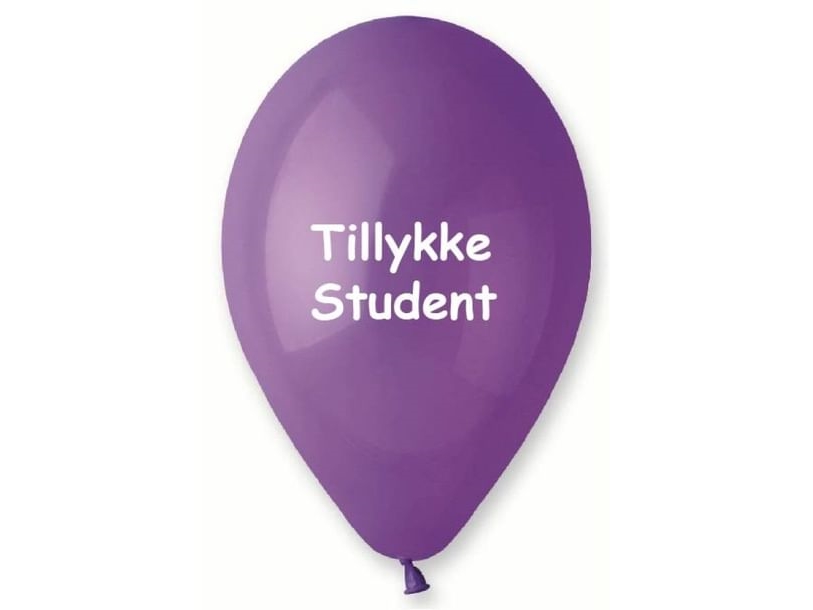Ballon Glückwunsch Student, Lila
