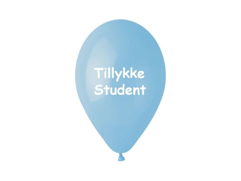 Ballon Glückwunsch Student, Hellblau