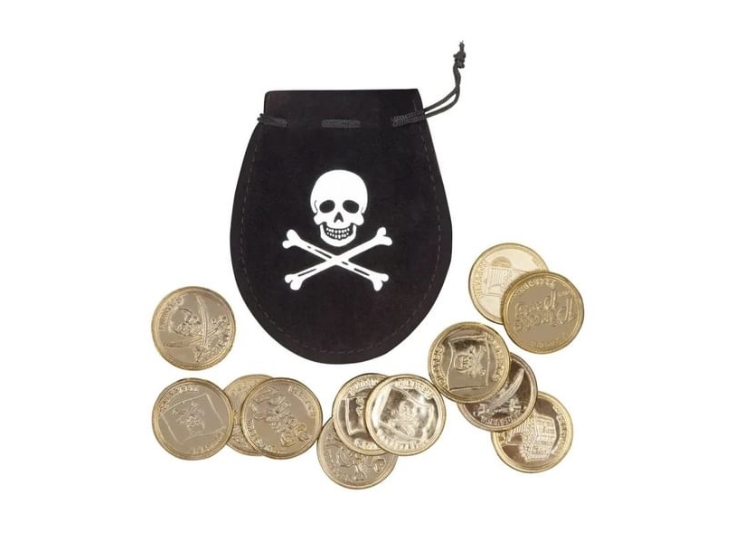 Piratengeldbörse Mit 12 Münzen