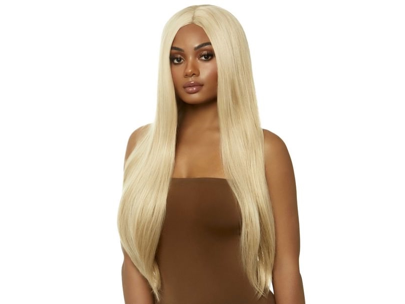 Vaalea pitkä peruukki