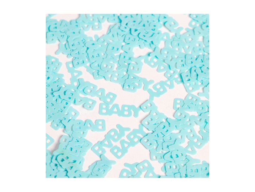 Hellblaues Baby-Konfetti