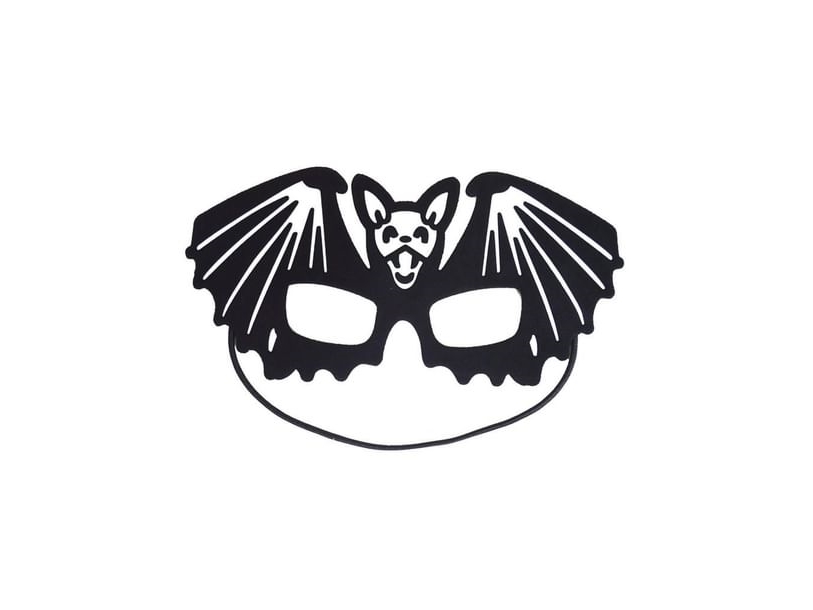 Fledermaus Halbmaske