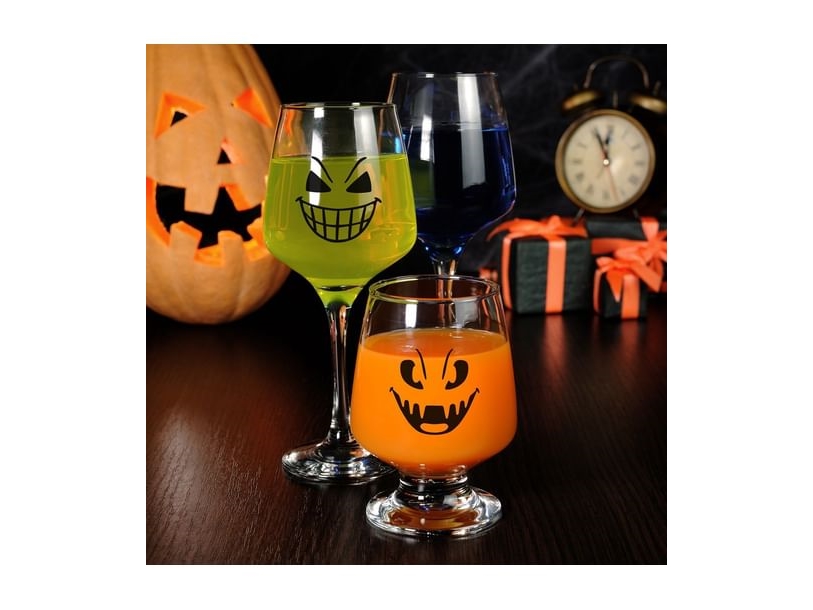 Halloween Glas Sticker