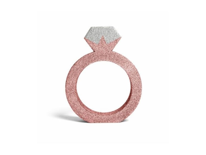 Rose Gold Ring Borddekoration