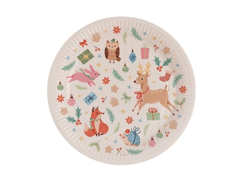 Winter Woodland Paptallerkner 23 Cm