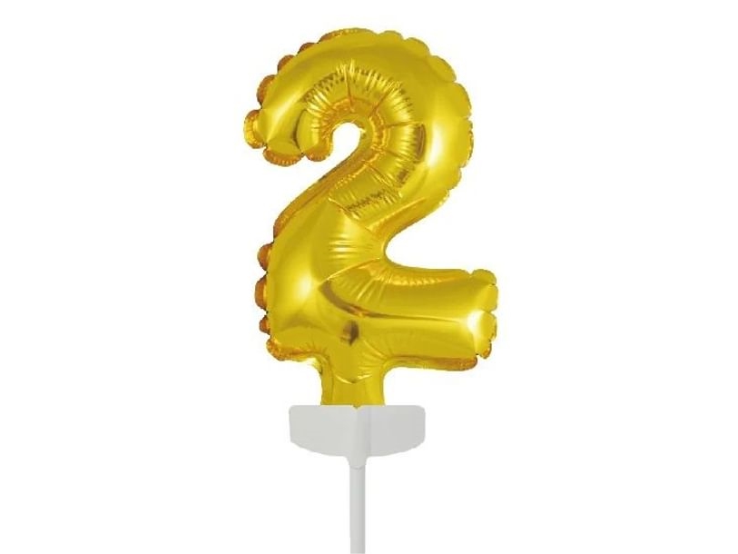 Tortenfolie Ballon 2 Gold