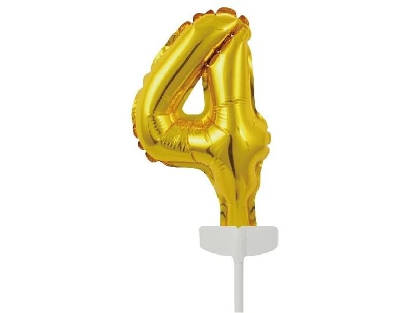 Tortenfolie Ballon 4 Gold