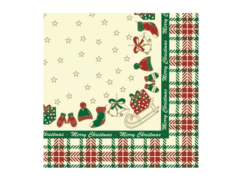 Weihnachtsservietten Amy Champange