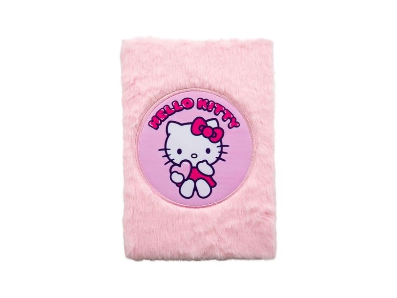 Hello Kitty notesbog med plys | N - A | GameStuff