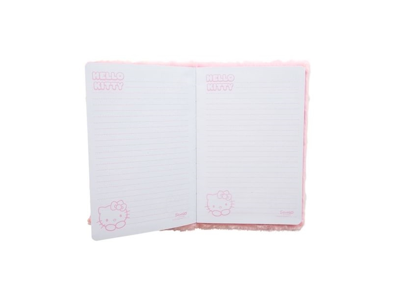 Hello Kitty notesbog med plys