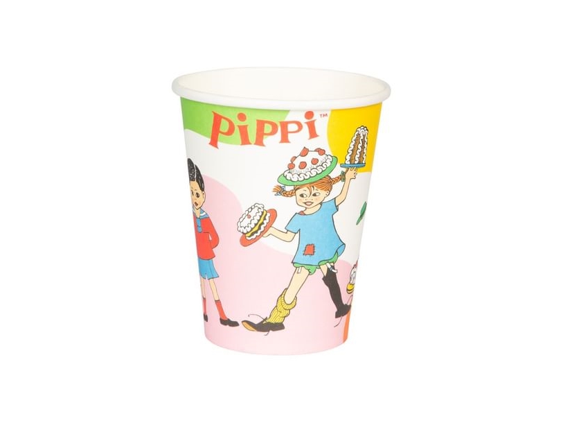 Pippi Langstrumpf Pappbecher
