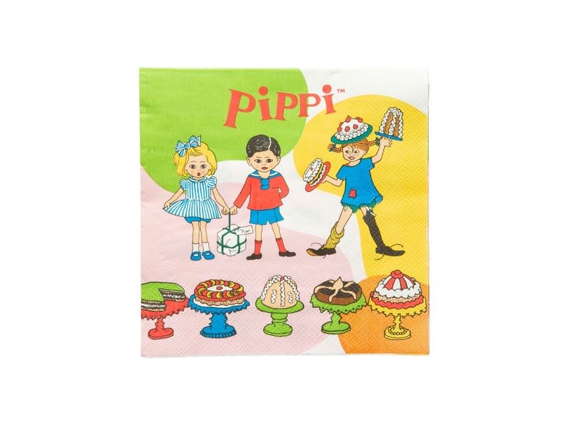 Pippi Langstrumpf Servietten