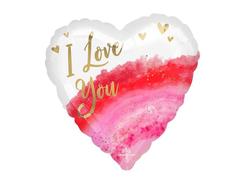 Hjerte Folieballon I Love You, 43 Cm