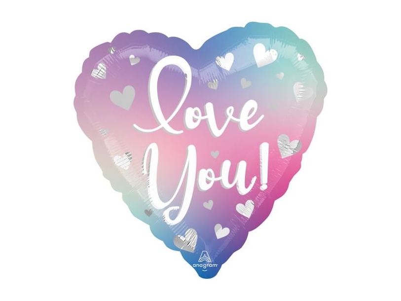 Love You Folieballon, 43Cm