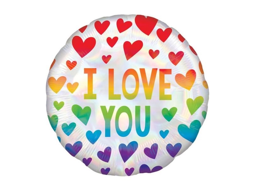 I Love You Folieballon, Regnbue Hjerter