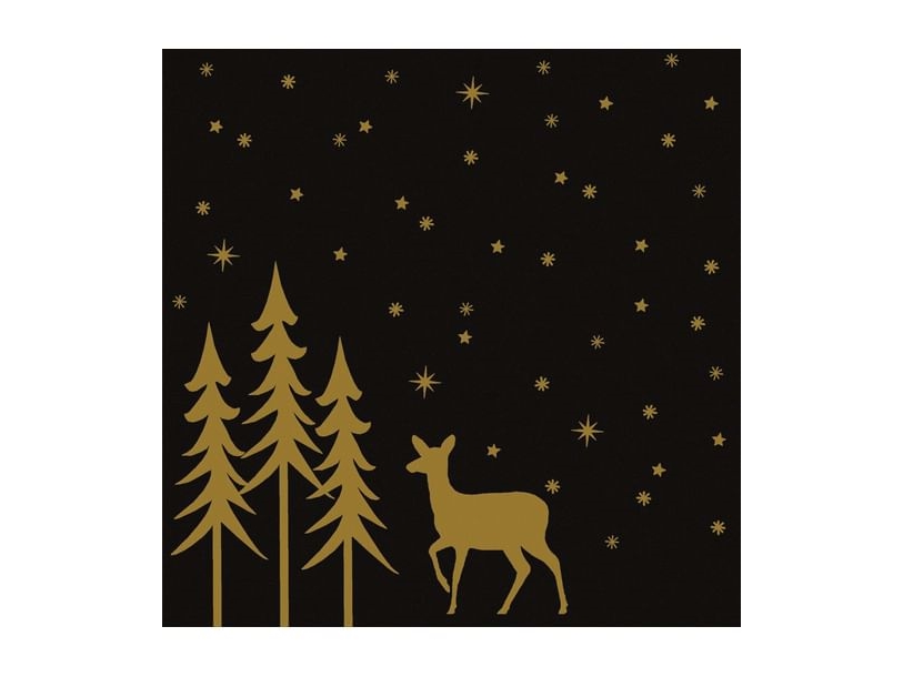 Weihnachtsservietten Liane Schwarz, 50 Stück