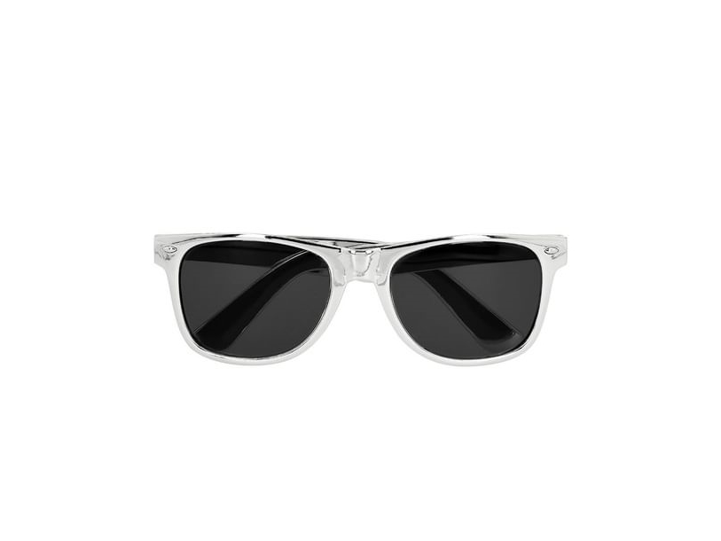 Silberne Sonnenbrille