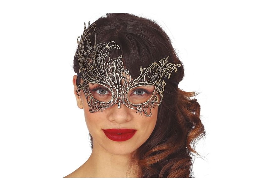 Filigrane Halbmaske Aus Gold