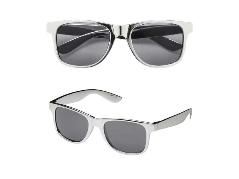 Silberne Sonnenbrille