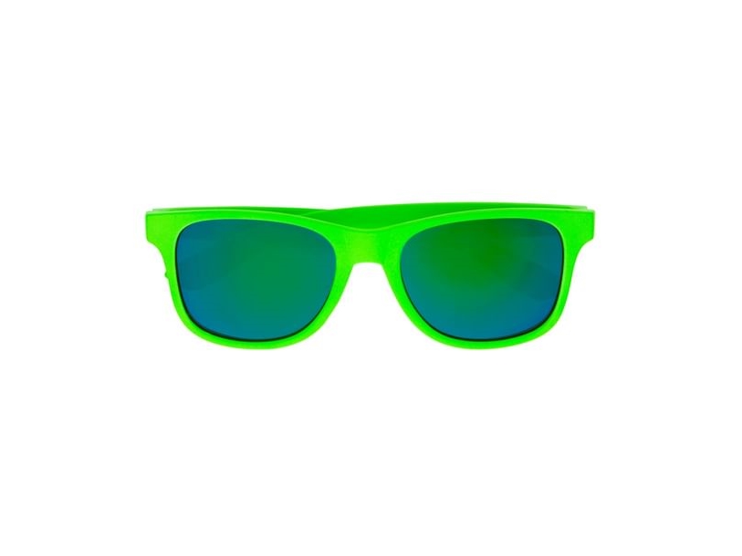 Neongrüne 80Er-Jahre-Brille