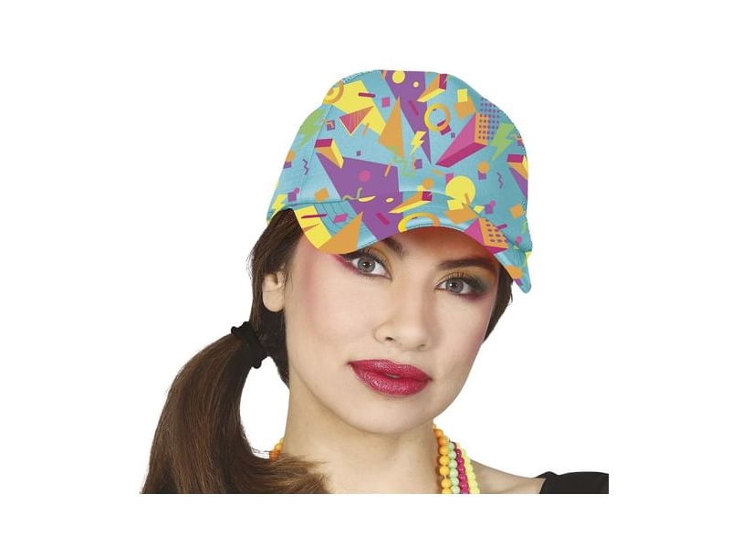 Blaues 80Er-Cap
