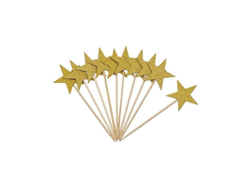Tortendekoration Mit Goldenem Stern