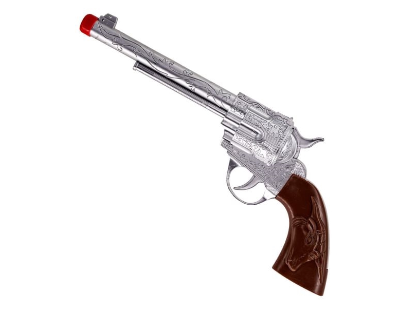 Silberner Revolver