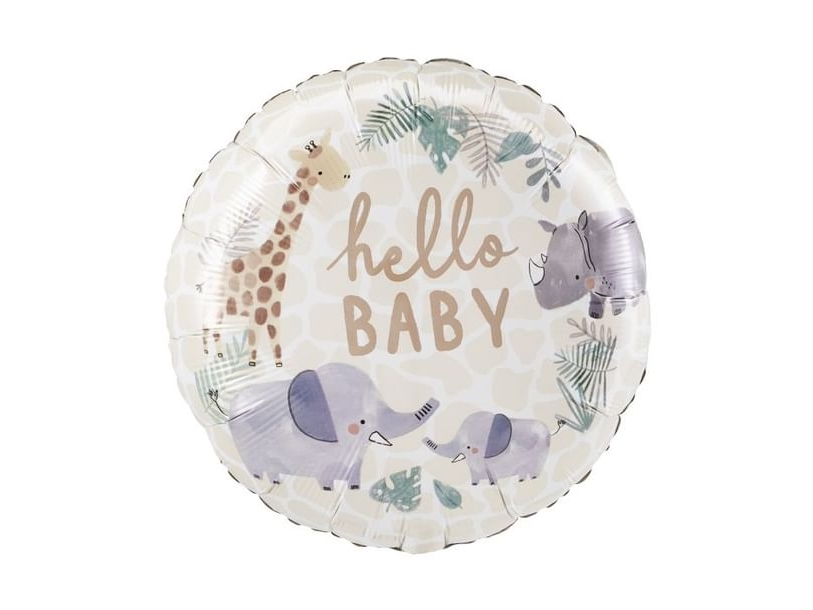 Folieballon Hello Baby Jungle