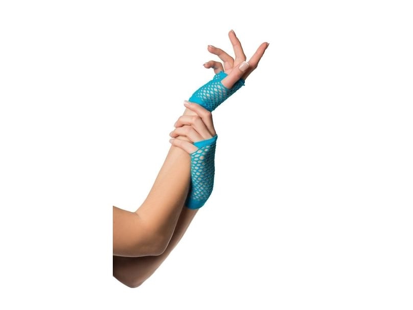 Türkise Kurze Netzhandschuhe