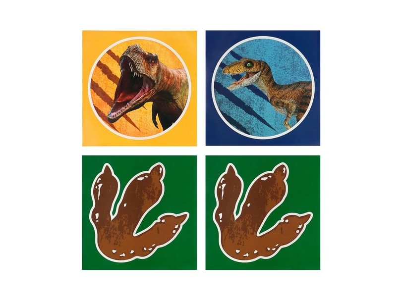 T-Rex Aufkleber, 4 Stück