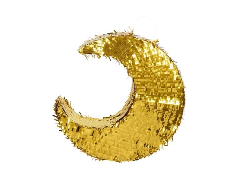 Guld halvmåne pinata | N - A | GameStuff