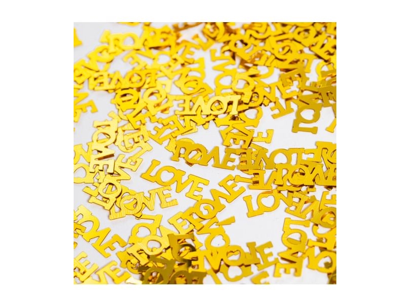 Gold Liebe Konfetti